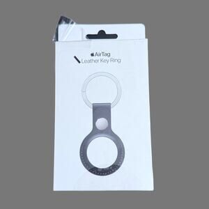 Apple AirTag Leather Key Ring - Midnight Color Sealed NWT MMF93ZM/A